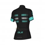 ALE Cycling Jersey Bib Short 2021 Women Short Sleeve Light Blue(5) 2